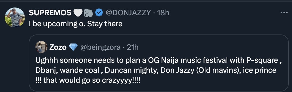 Mixed feelings as Don Jazzy describes himself as an 'upcoming singer'